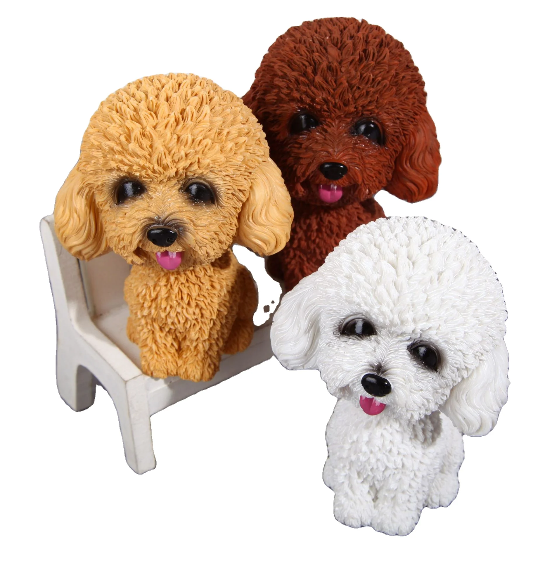 Customized RESIN TOY Bobblehead ornaments car decoration custom resin figure resin crafts cute pet dog bobblehead