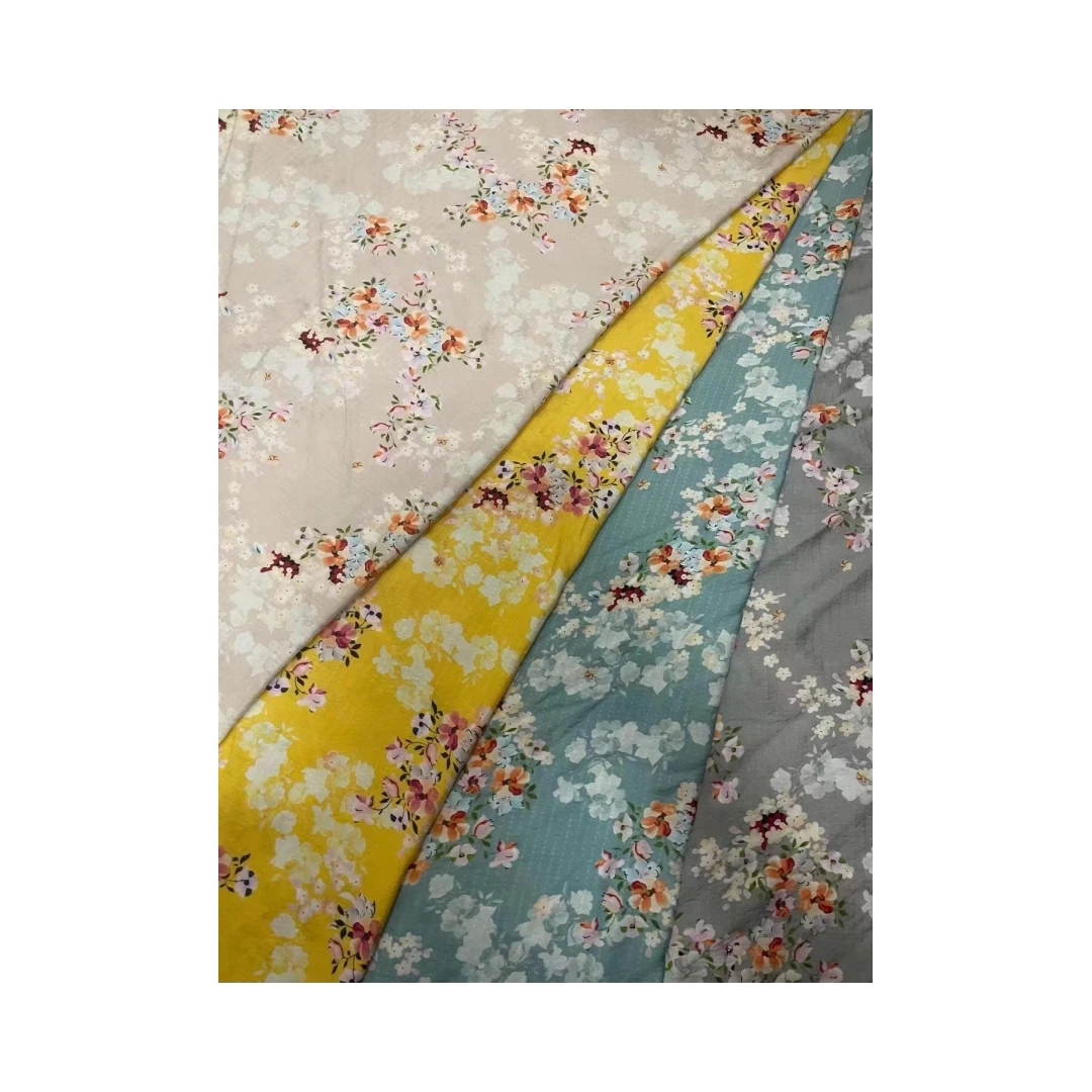 Fabric textile raw material garment 100 % nylon woven fabric for womens skirts rayon fabric