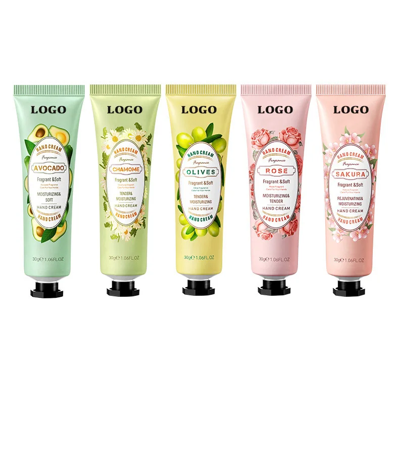 Custom Private Label Natural Fruit Plant Rose Richly Hydrating Deluxe Hand Lotion Nourishing Moisturizing Hand Cream