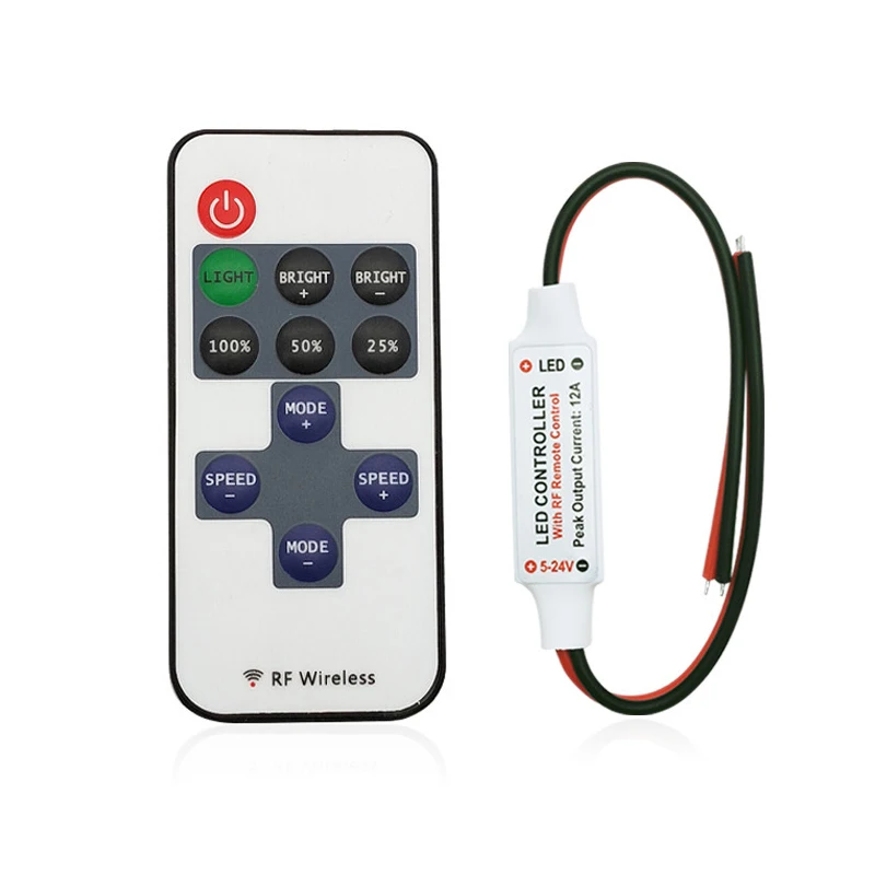 5V 12V 24V 3 channels11-key инфракрасный rgb приложение smart phone светодиодные светильники затемнения удаленный контроллер светодиодной