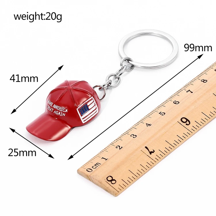 2024 Election President Hat Keychain Make America Great Again Red Caps MAGA Hats Keychain