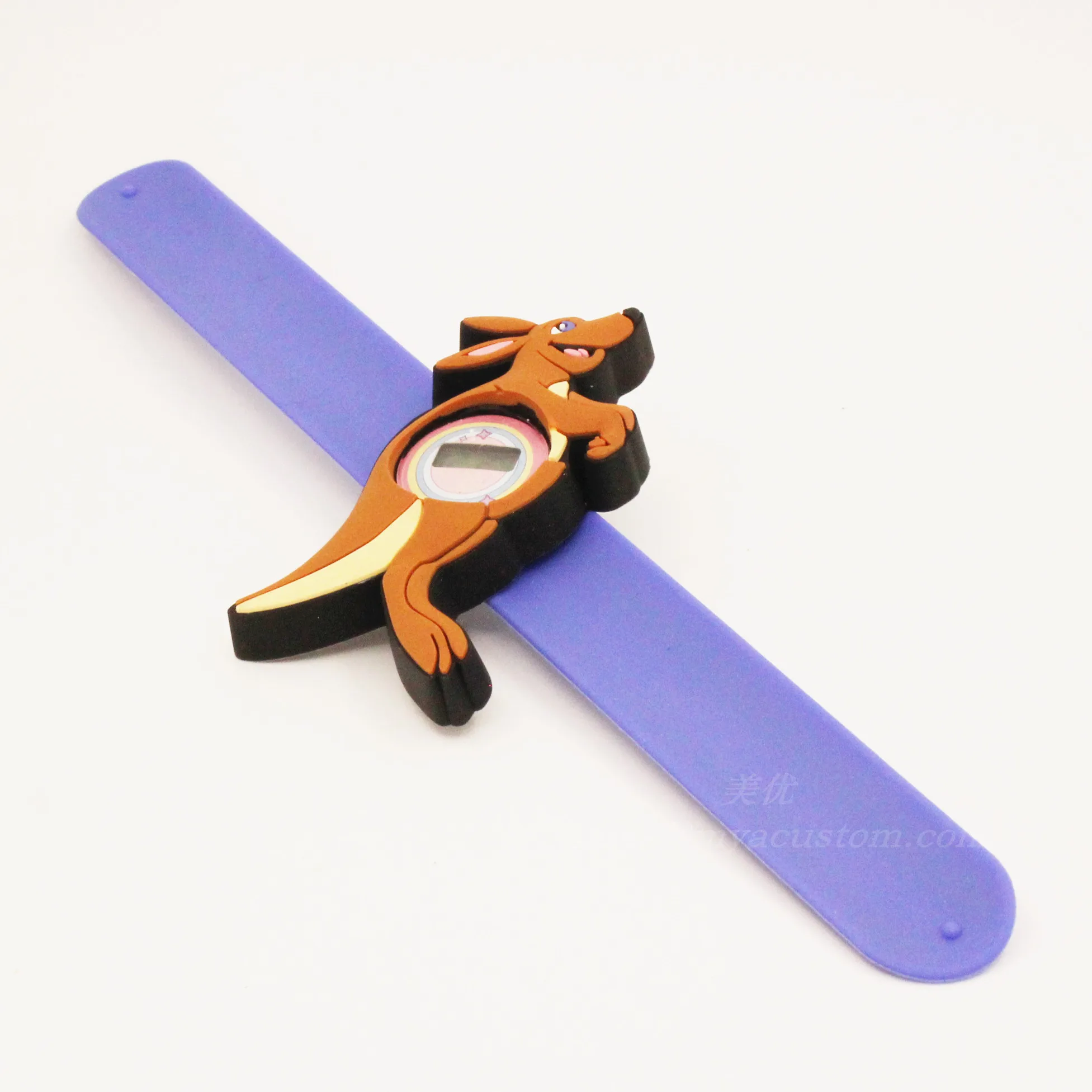 Cool Cartoon Kangaroo shape silicone slap kids watches OEM funny smart watch For sale in the Australian market