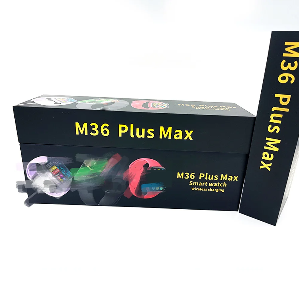 1.82inch Full Touch Screen M36 plus Max Watch Smart Wristband Waterproof Sport with wireless charger Smart Watch