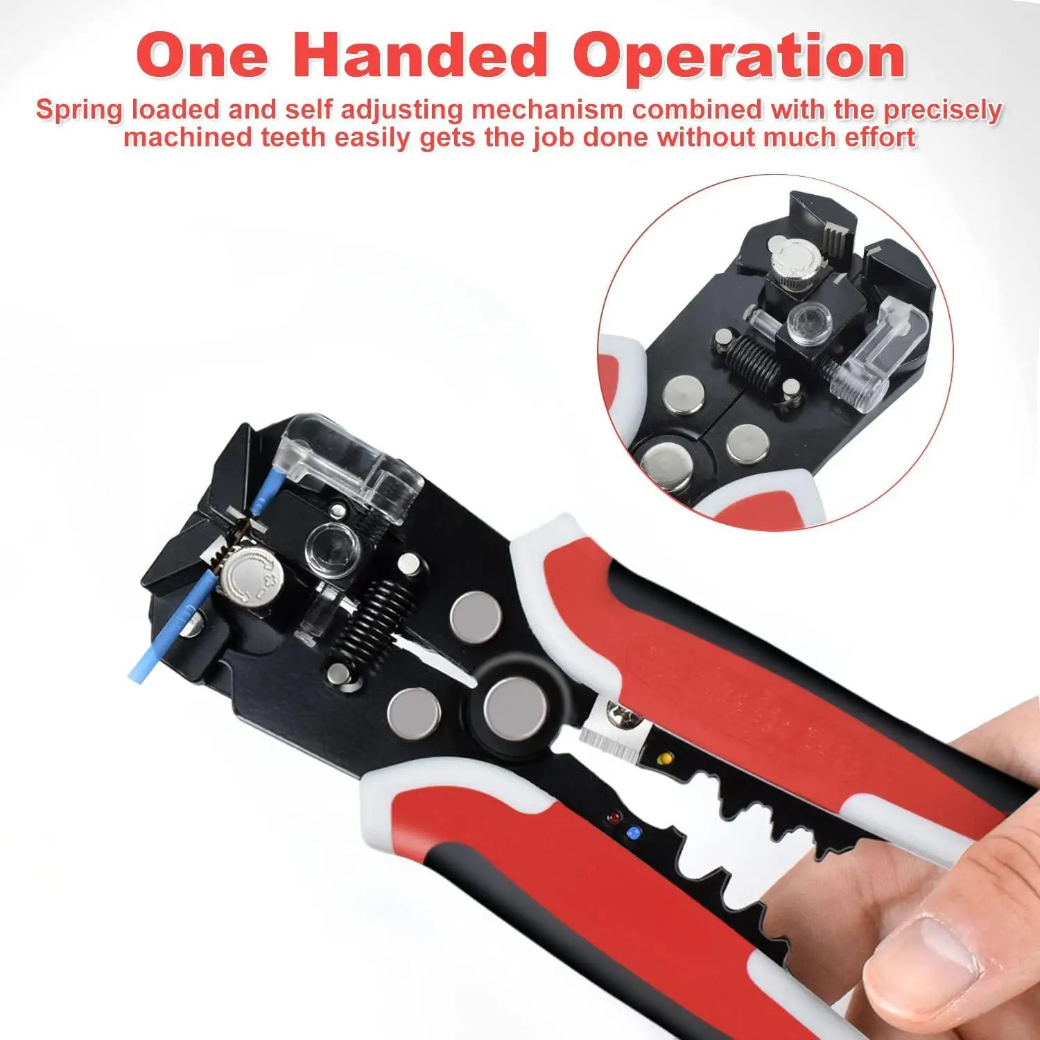 Peaktop  Self-Adjusting Insulation Wire Stripper  3 in 1 Automatic Wire Stripping Tool