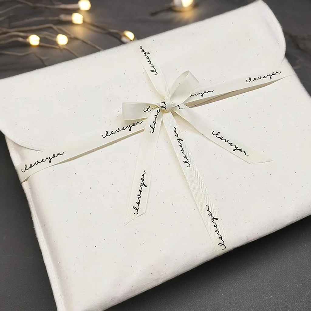 Custom Logo Printed Eco Recycle Drawstring Packaging Cotton Dust Bag Soft Fabric Pouch Storage Cotton Dust Envelope Bag