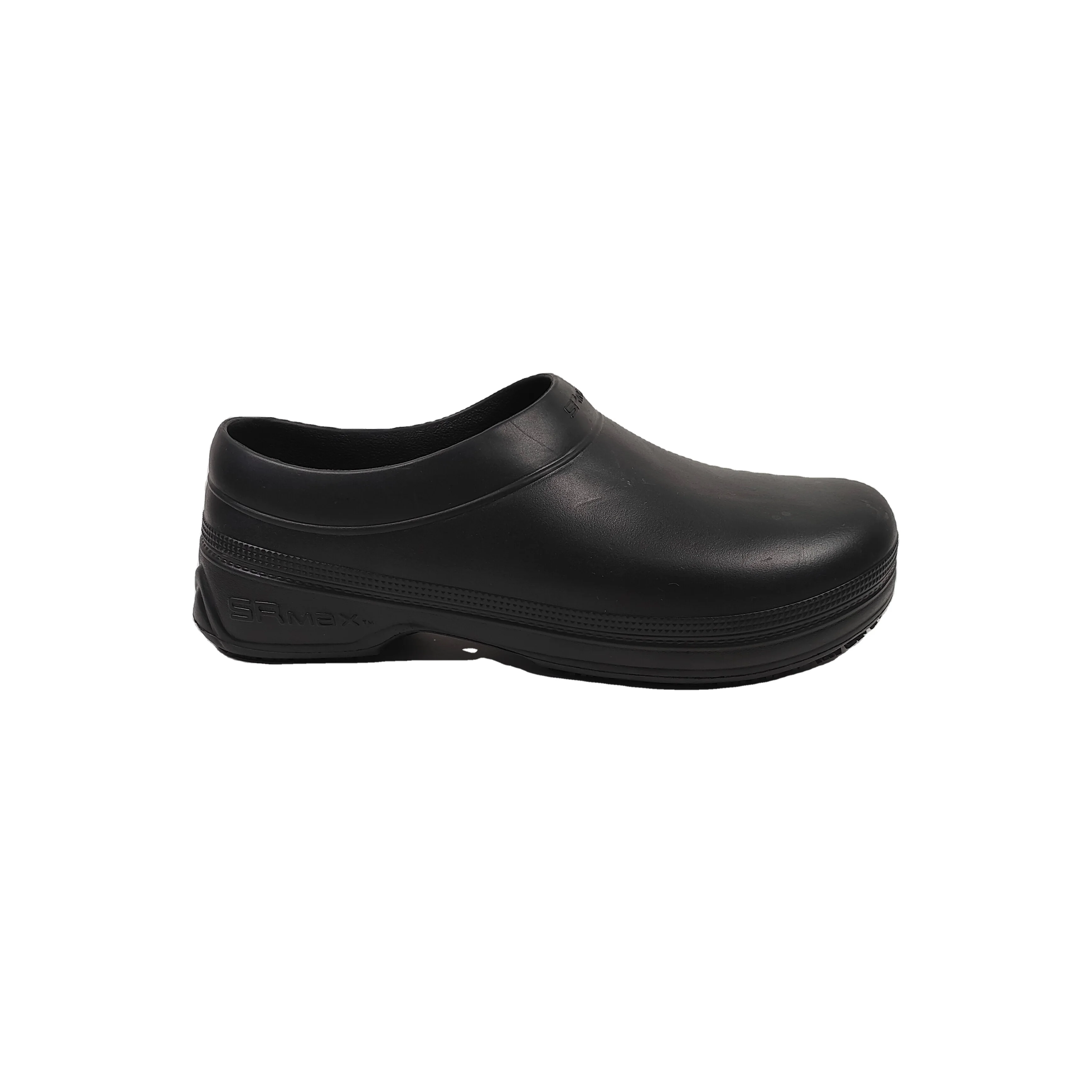 Hot Sales Eva European Latest Style Wholesale High Quality pedicure black slippers men women mule clog no holes with strap