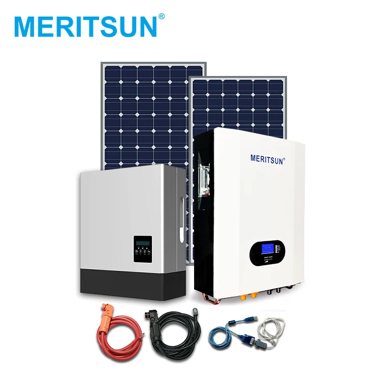 6000 циклов жизни MeritSun Power Energy Wall 48 в 10 кВтч домашняя литиевая батарея 5 кВт Солнечная энергетическая