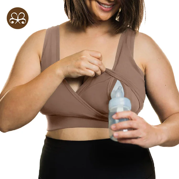 Buttery Soft Pregnancy Bra Wire-Free Supportive Maternity Bra Breastfeeding Plus Size Nursing Bra