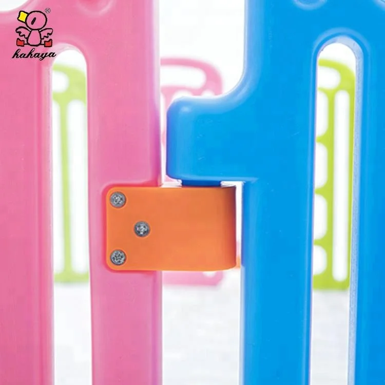 Colorful PP material kids plastic fence large playpen for babies children playard