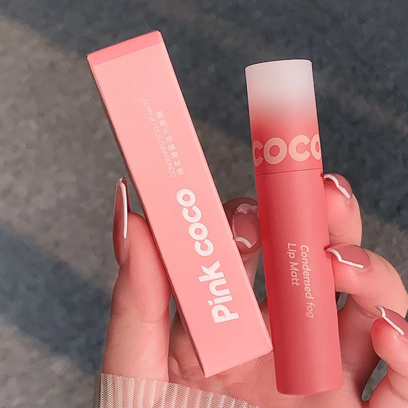 matte lip glaze lips mud colorfast non-stick cup mushed LipGloss Waterproof velvet muddy lip cream for students