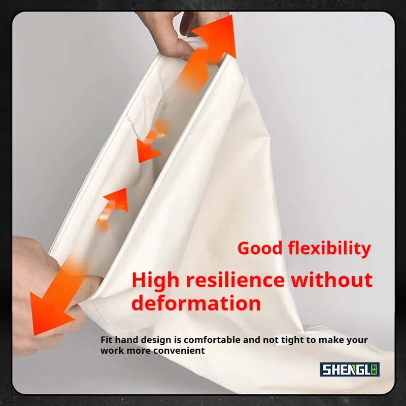 White Nitrile Rubber Dry Box Gloves S/M/ XL Size Anti-Cut Anti-Static Anti-Impact Age/Rust/Acid/Alkali/Ozone Resistance