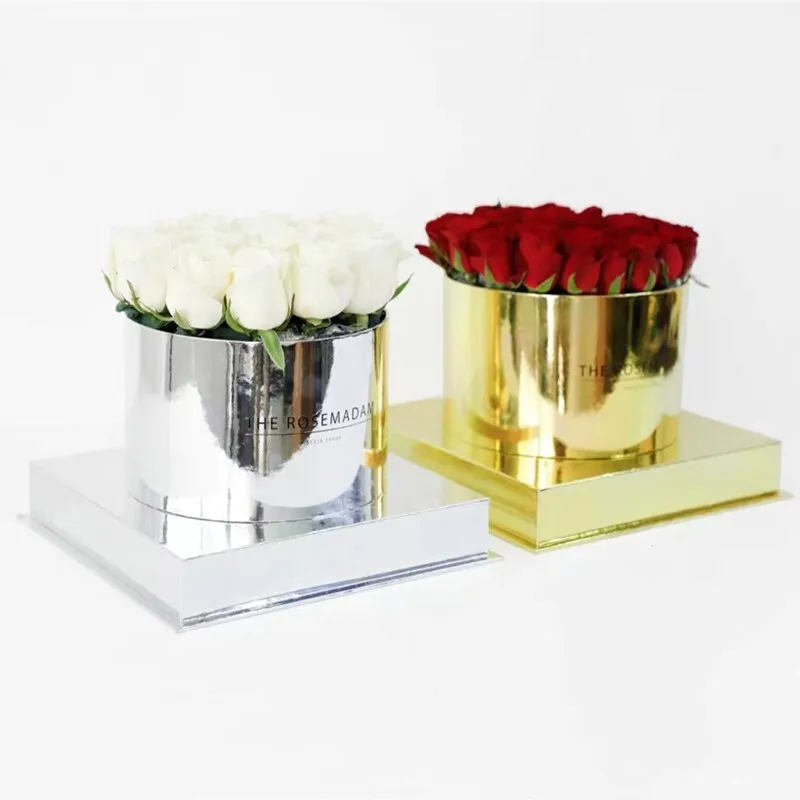 High quality for sale in large quantities roses box luxury cardboard round flower box gift box for valentine day