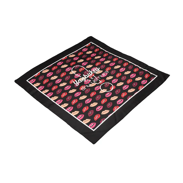 Оптовая продажа 90x90 шеи головы Подгонянный 100% шелковый шарф mosi цифровой печати