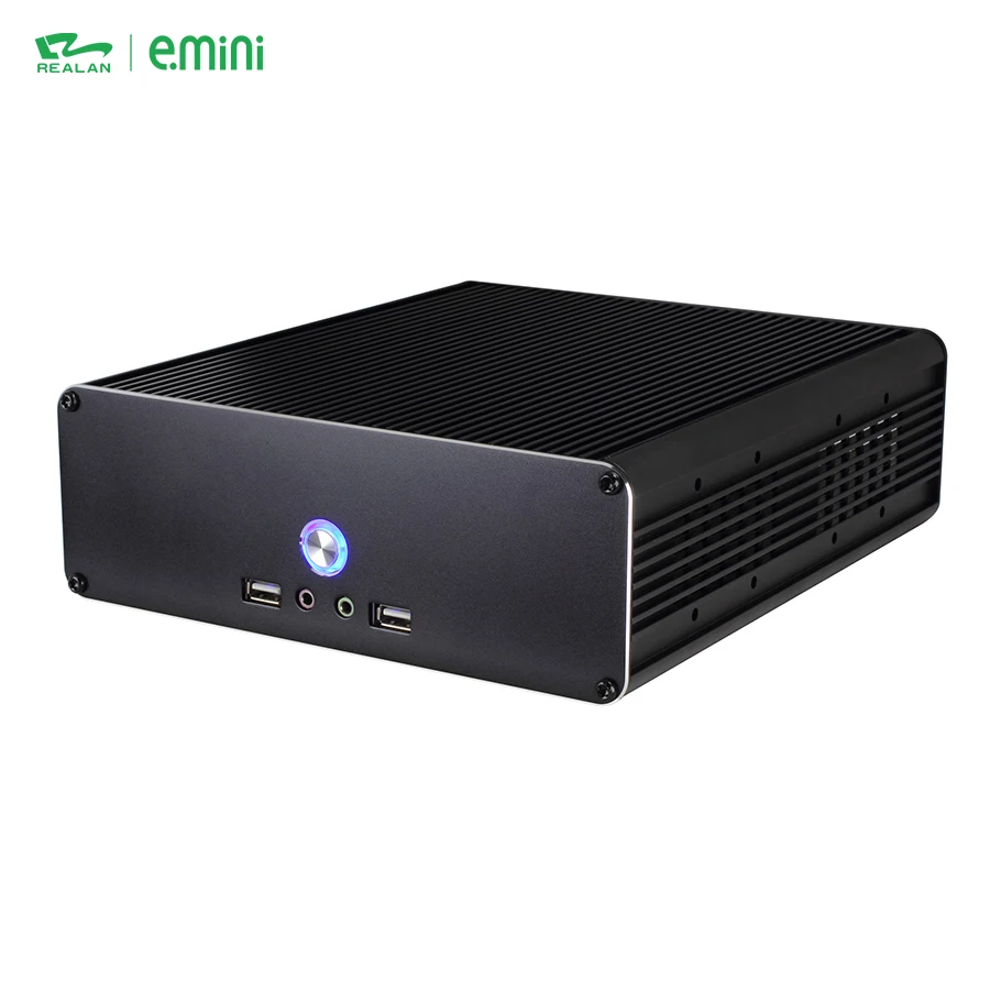 Realan E-K3i Mini-ITX горизонтальные алюминиевые чехол для ноутбука