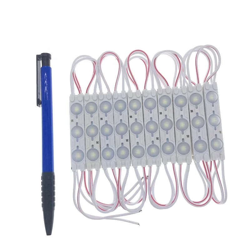 6011 CE IP65 3SMD 12V 1.5W Blue Green Warm White High Brightness 2835 LED Module with Lens Injection