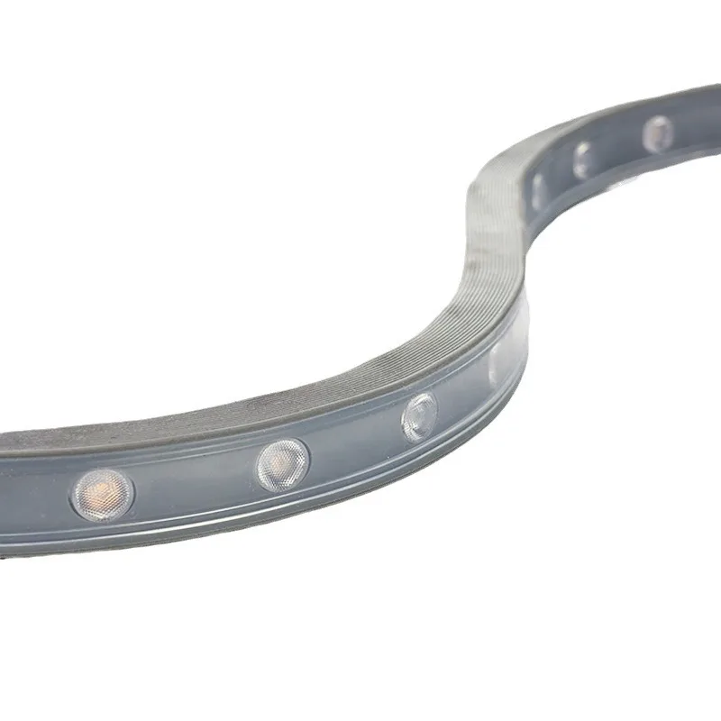 Waterproof IP65 Silicone LED Neon Flex 30 45 Degree Lens 18W 24W Flexible LED Wall Washer Strip Light For Projection Lig