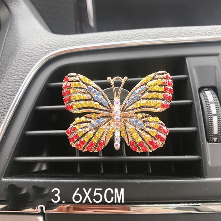 Car air conditioning air outlet perfume Color Butterfly car interior decoration deodorant female