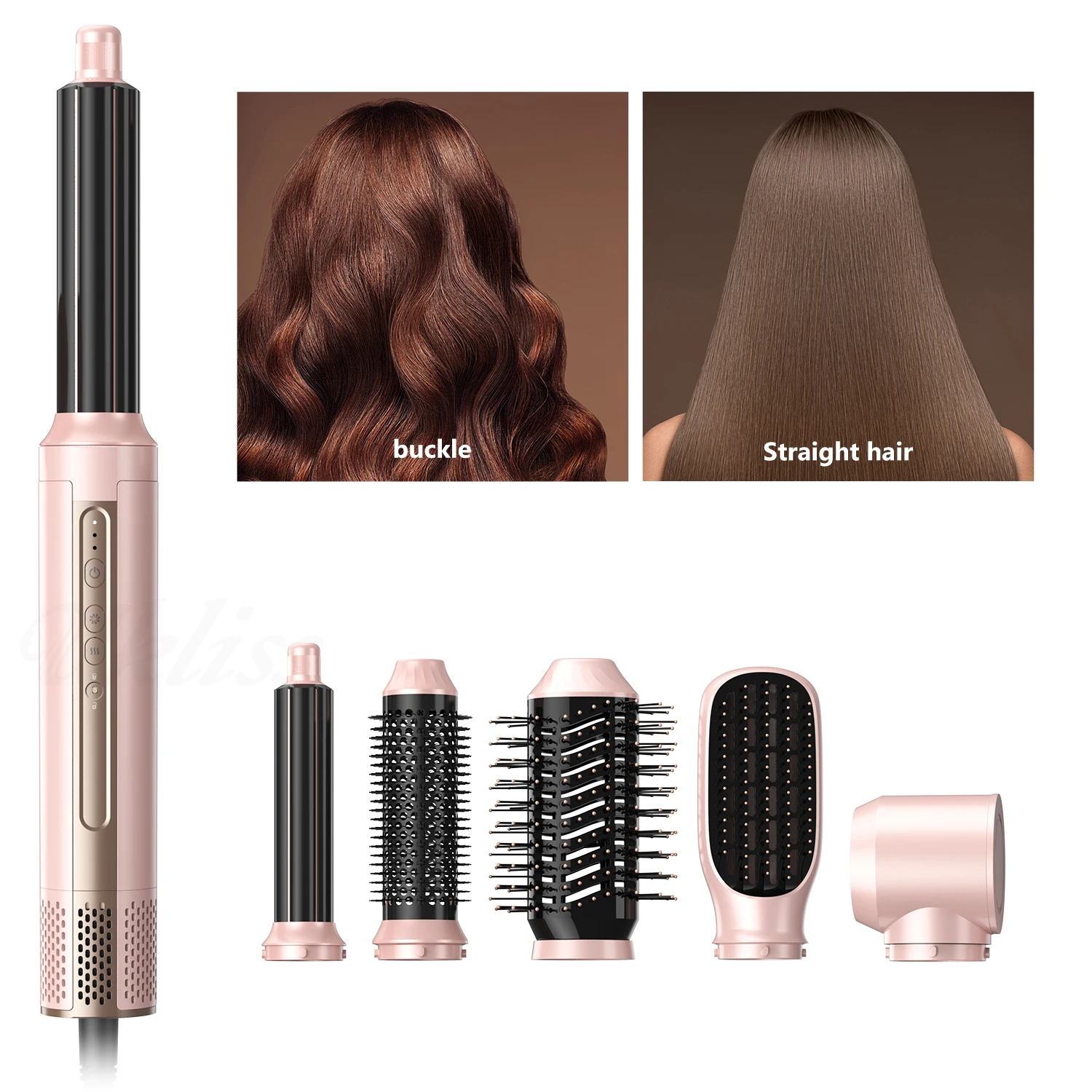 Professional Rotating Styler portable Drying 6 IN 1 rotating hair brush hair dryer