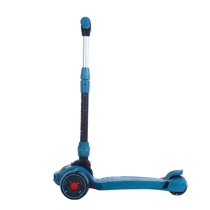 Eu warehouse aluminum alloy t-bar plastic kids pedal kick scooter racing kick scooters kick ski scooter