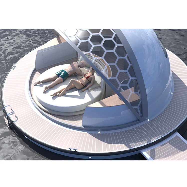 Modern Design Floating Room Houseboats Pontoon Boat Floating Platform Prefab House On The Water House Mobile Home Floating Hotel