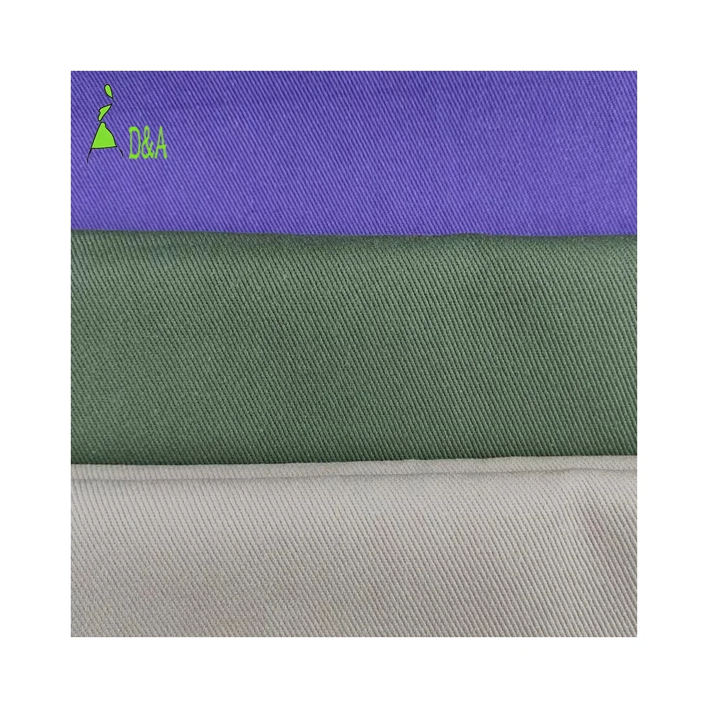 Best Selling Heavy Weight 330gsm 7*7 Cotton Twill Stone Washed Fabric Woven Cotton Fabric 100% Cotton Twill fabric