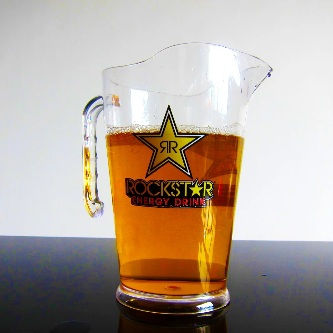 Factory cheap reusable pitcher food grade clear plastic jug 1.2L  1.7L  1.8L  2L  polycarbonate beer jug