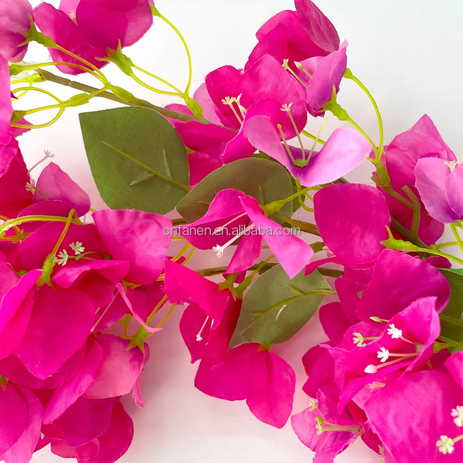 Long Single Stem Wholesale Real Touch Bougainvillea Flowers Artificial Loose Flower For Wedding Decor