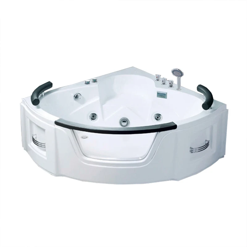 Corner  whirlpool acrylic message american standard white bath tub