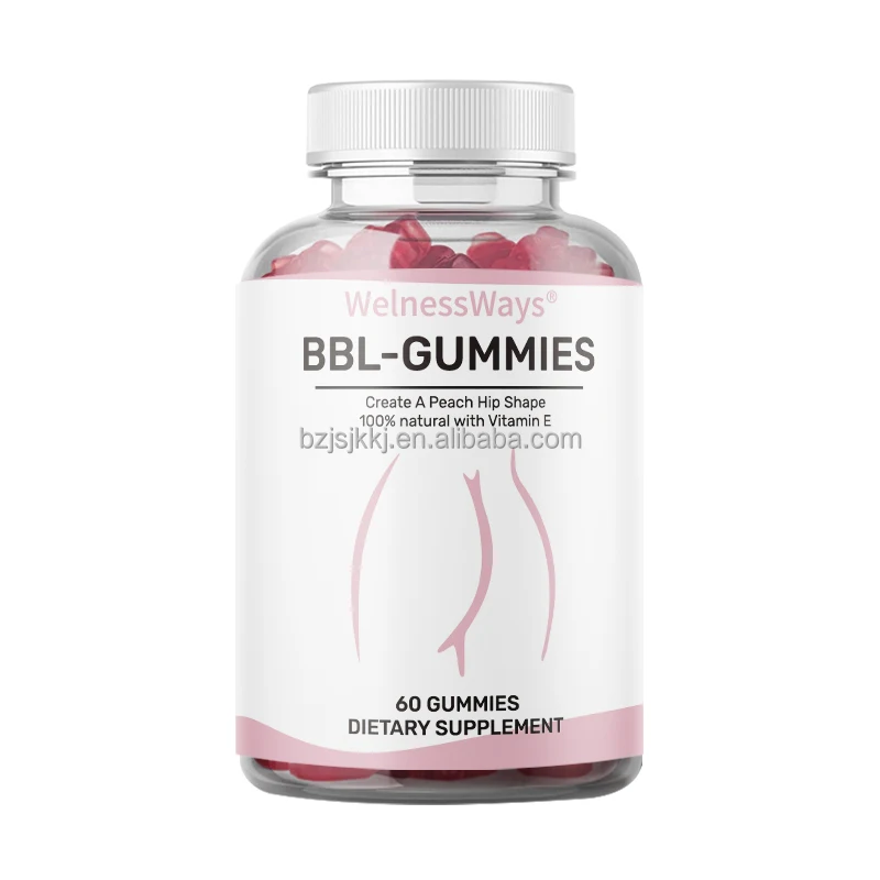 Factory 100% Natural Dietary Supplement Butt Hip booster Gummy Butt Enhancement Lifting BBL Gummies For Women
