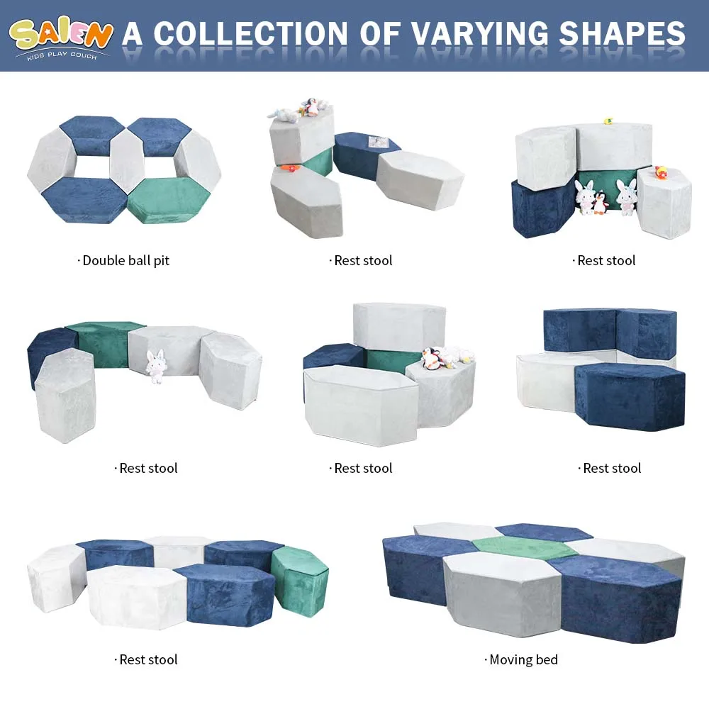 Customization soft Furniture high density foam kids sofa children playing sofa for Home bedroom bathroom sofa