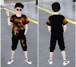 2021 Kids Boutique 2pcs Boy Clothing Sets Short Sleeve Summer Kids Clothing Baby Clothes