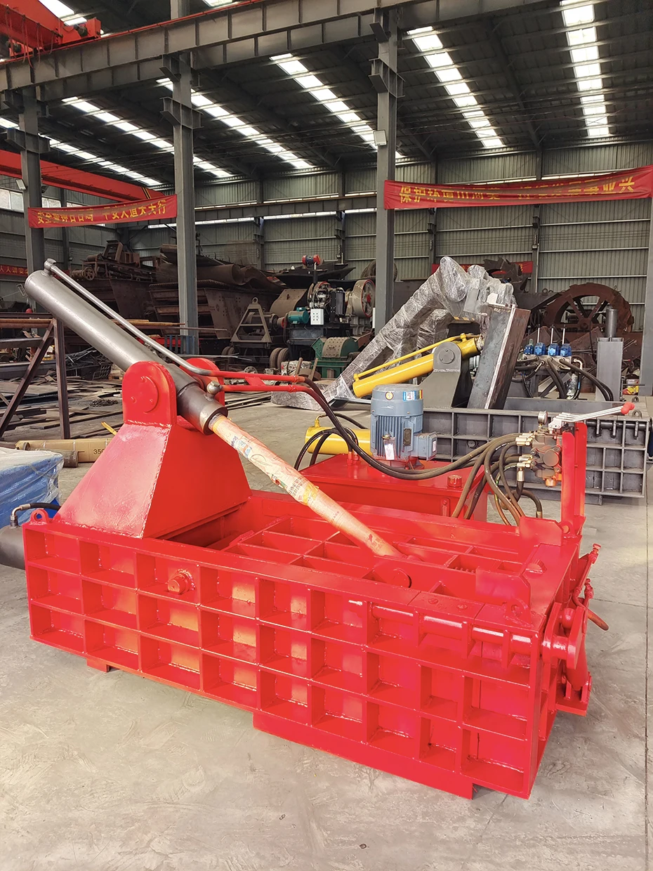 2024 Best Selling vertical baler machine textile baler machine card board compactor scrap metal crushing and briquetting machine