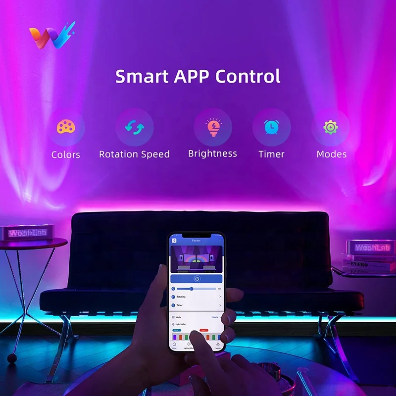 Smart Light Bar, Multi-color Changing Ambient Lighting with Scene and Music Mode