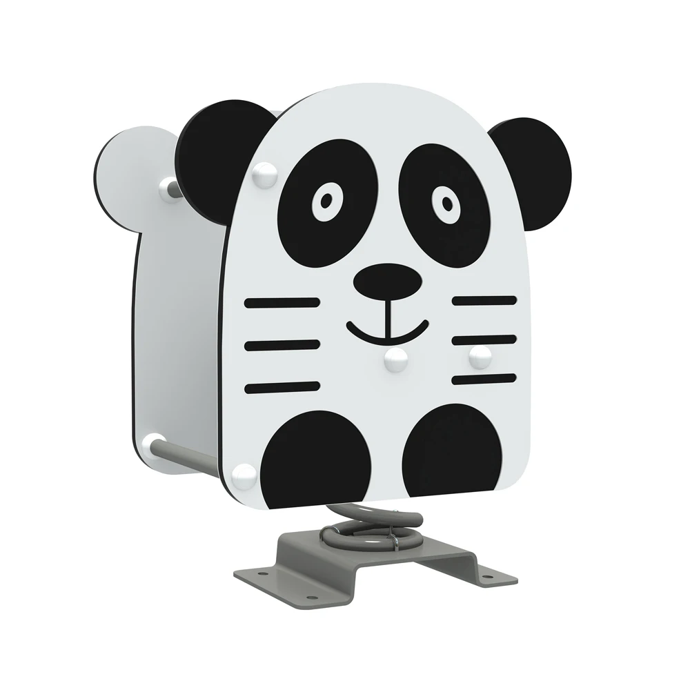 Child rocking horse PE board kids modern spring rocking horse outdoor playground set manufacturer animal spring rider