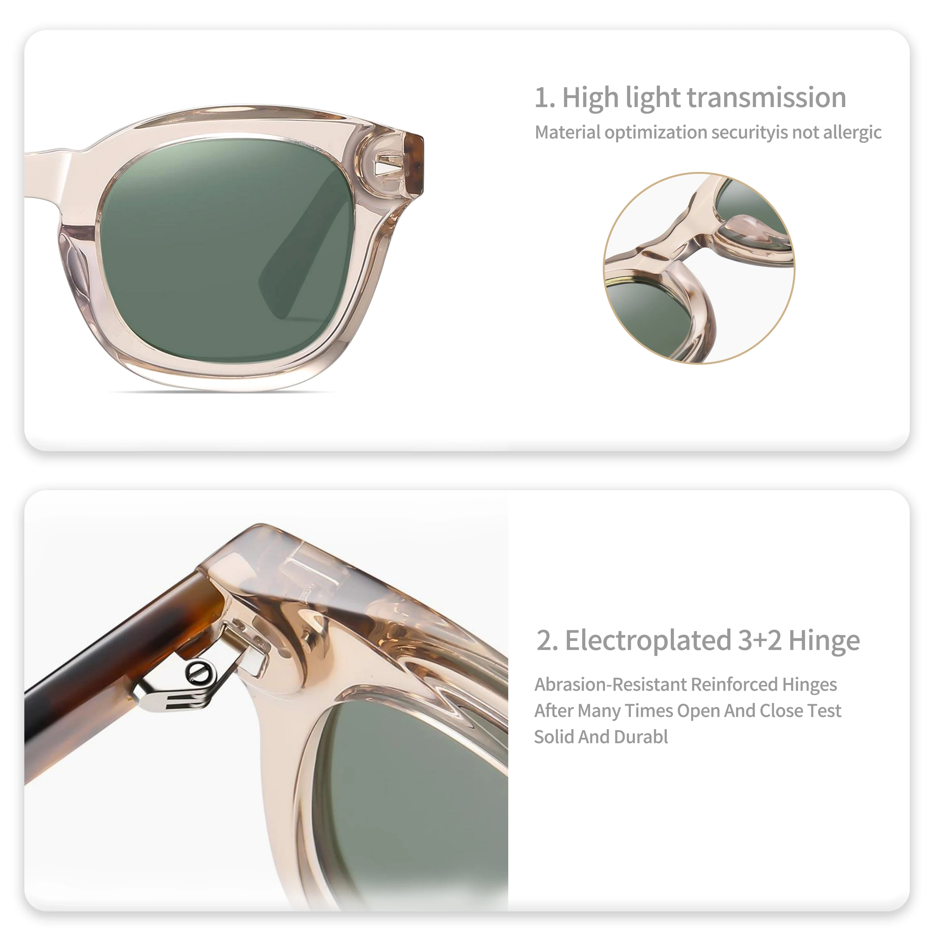 Custom Luxury Brand Occhiali Da Sole Ce High End Acetate Eyewear Designer Crystal Round Acetate Sunglasses