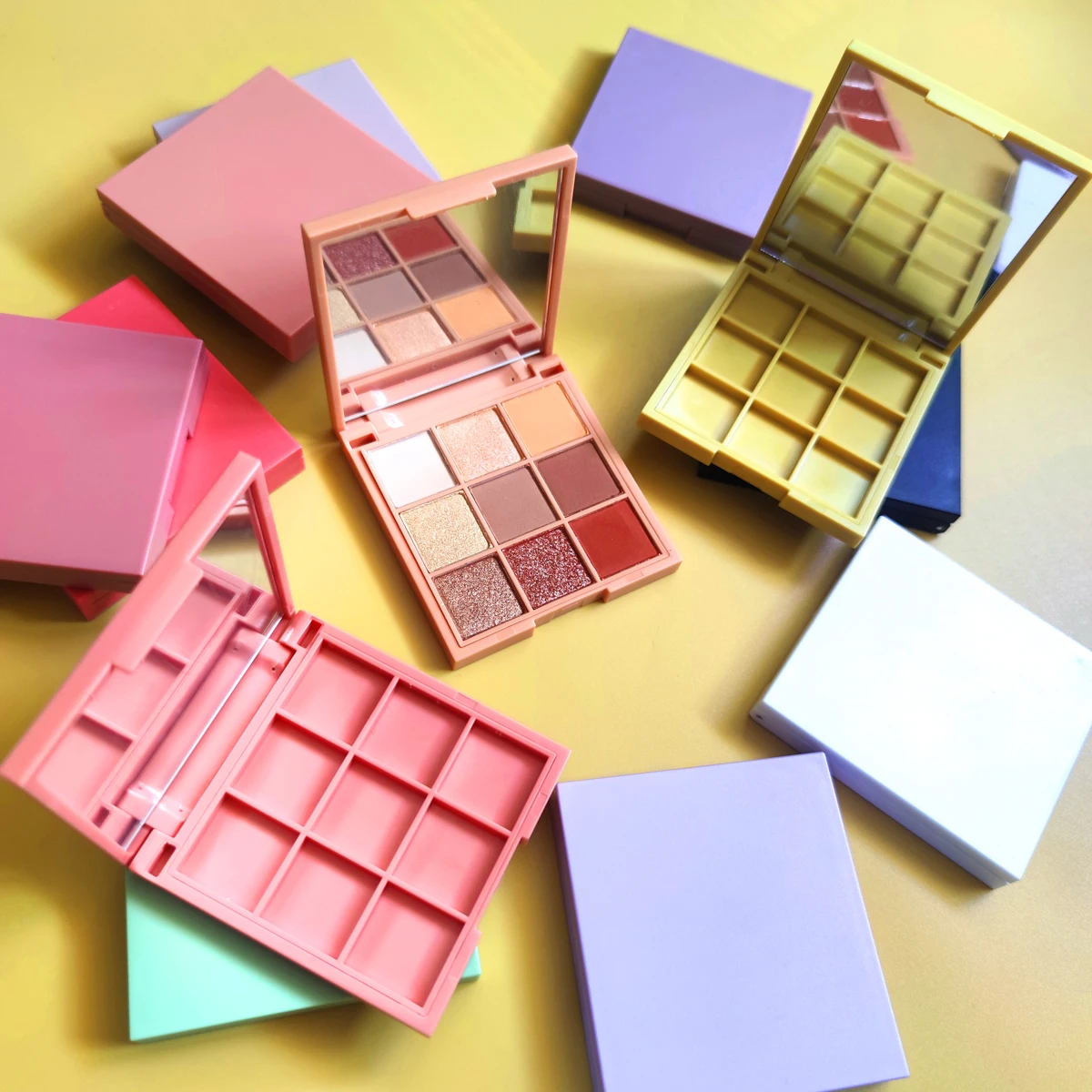 Cosmetics Manufacturers Wholesales Shimmer Makeup High Pigmented Eyeshadow Palette private label