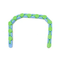 24 Bit Chain  Fidget Toys Puzzle Snake Wacky Track Fidget Toy  for Kids Finger Sensory Toys Snake Puzzles Bicycle Chain