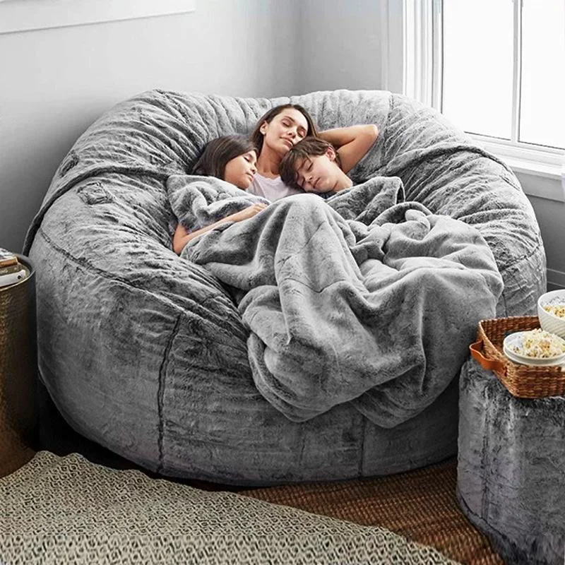Giant Bean Bag Chair Giant Foam Furniture Bed Big Sofa Bed With Soft Custom Cover Living Room Sofas