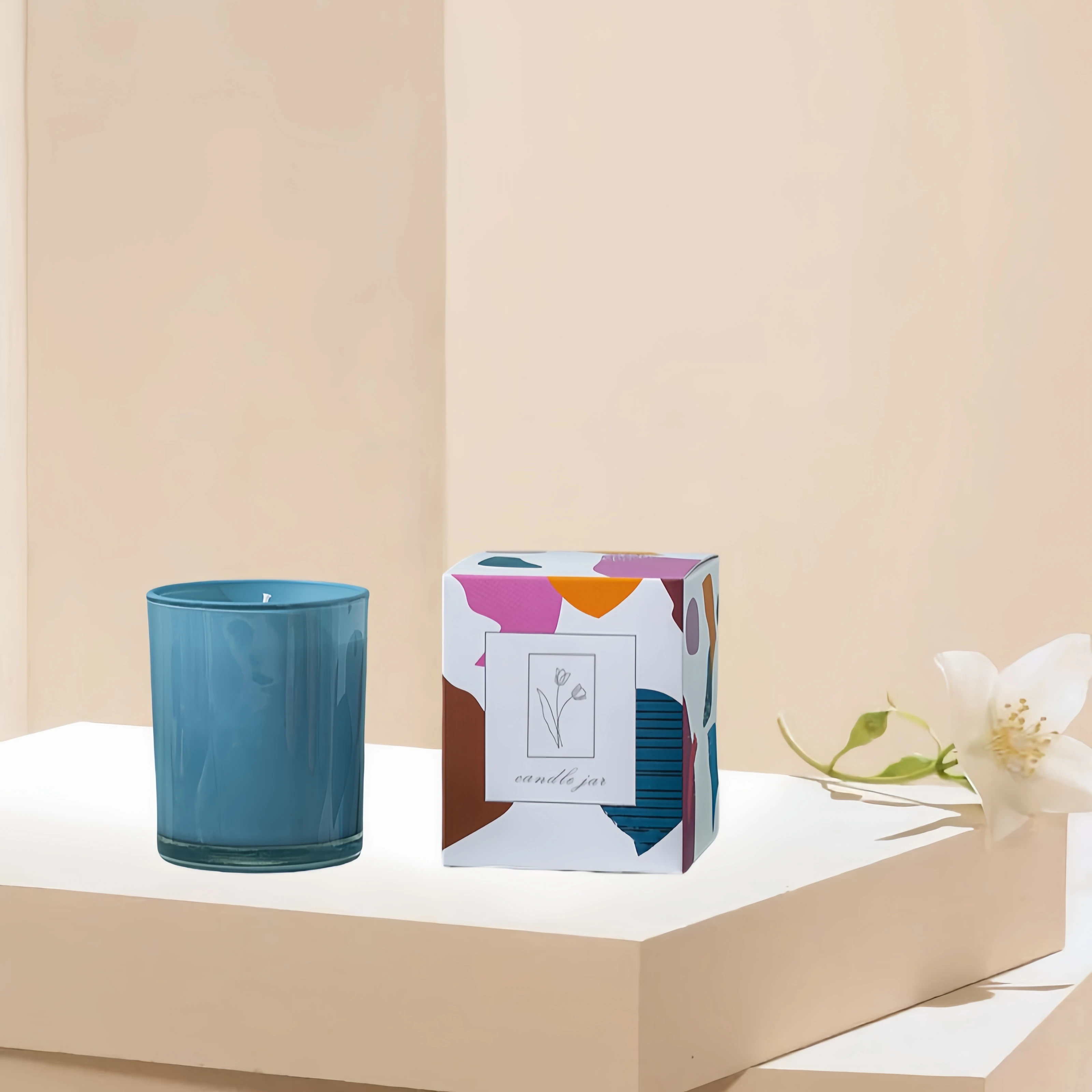 Low-Priced Wholesale 200ml & 300ml Cylinder Glass Candle Jars with Custom Color Wooden Lid for Home Decoration at Christmas