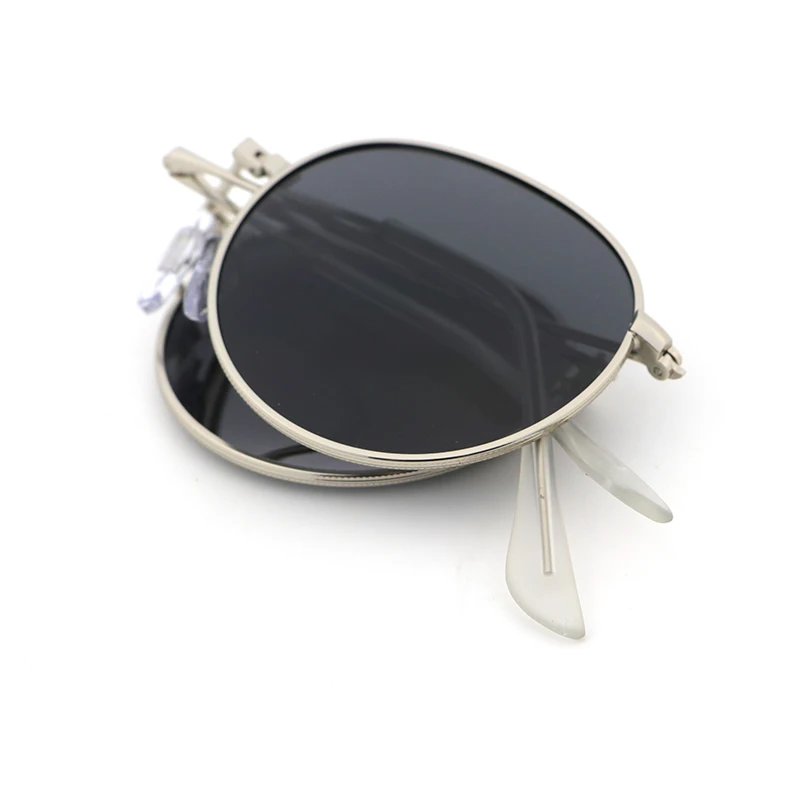 2022 cheap custom logo uv stylish fashion portable sun glasses folded folding polarized foldable sunglasses with case