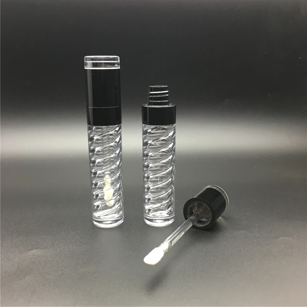 6ml Plastic twist royalty lip gloss tube with the crystal top