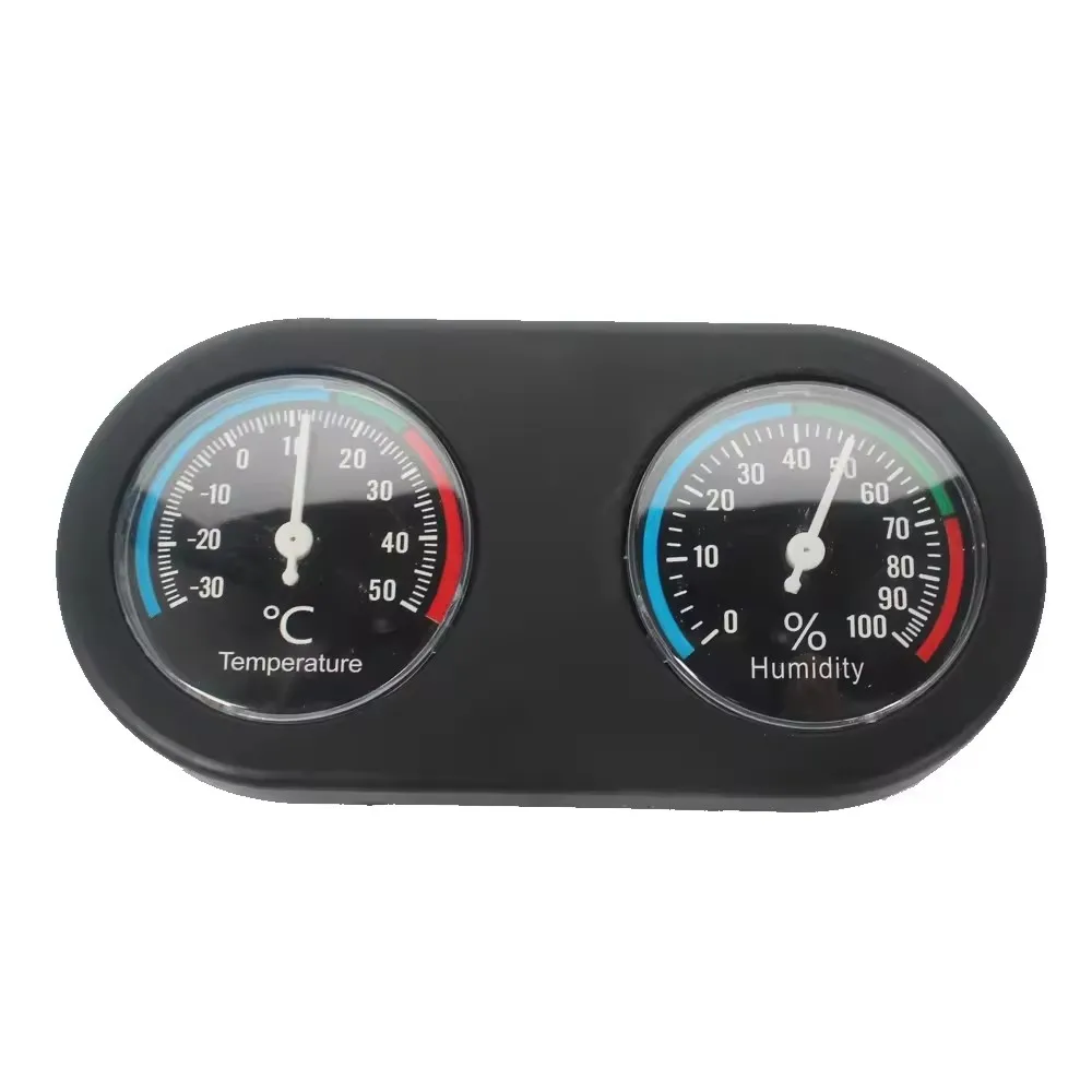 Reptile Terrarium Thermometers Hygrometer Double Mechanical Induction Dial Thermohygrograph for Reptile Enclosure