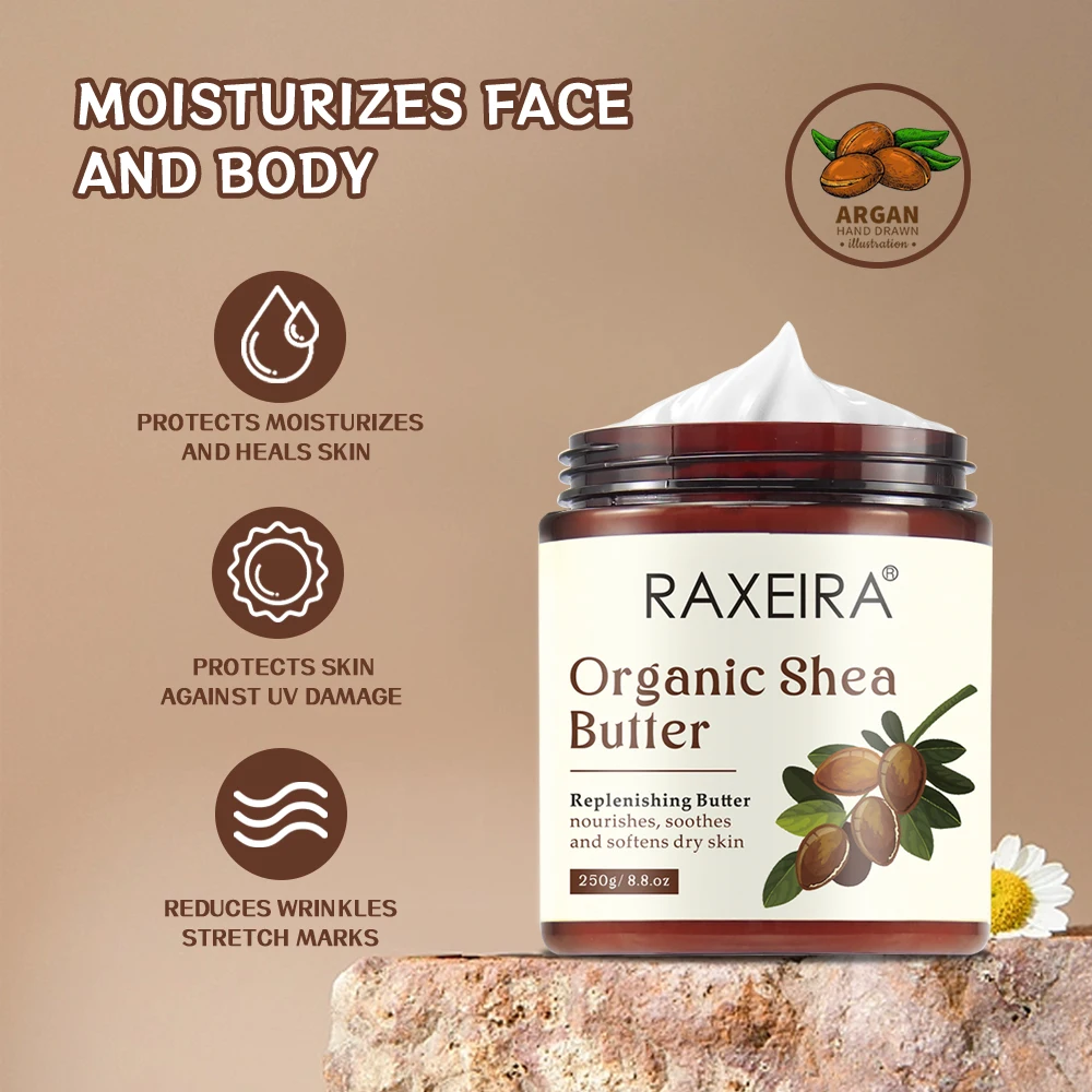 Private Label Raw African Shea Butter Body Lotion For Dry Skin Organic Coconut Whipped Bulk Wholesale Shea Butter Body Lotion