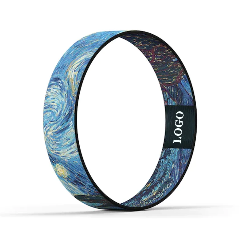 Custom Sublimation Design Elasticated Bracelet Material Polyester Festival Elastic Wristbands Events