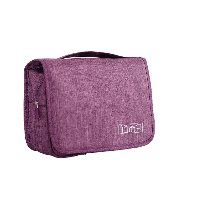 
Purple Unisex Travel Large Kit Organizer Waterproof Bathroom Shower Bag Foldable travel bags with zipper makeup travel bags 