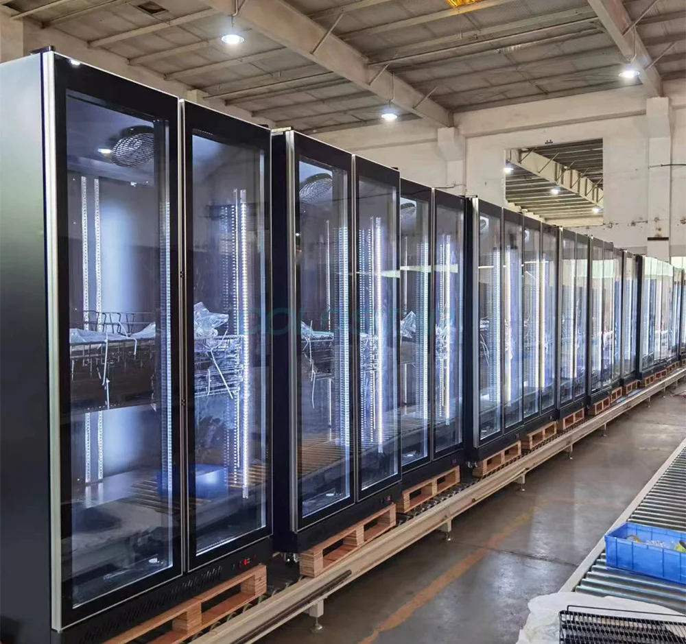 Hot Sale Commercial 1 2 3 Door Vertical Refrigerator Display case Beer Beverage Cooler