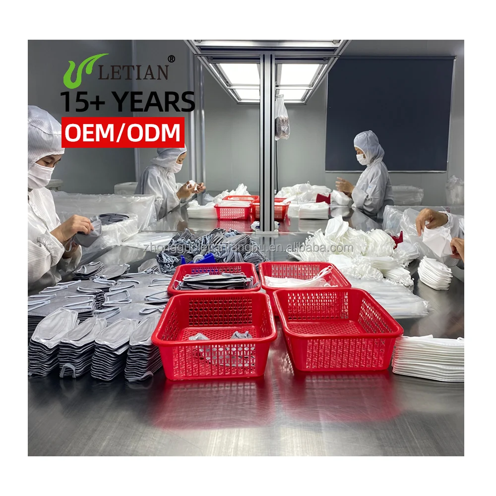 Letian Type Iir Iso13485  Medical Mask Mascarillas Kids Mask Disposable Medical 3 Layer Surgical Mask