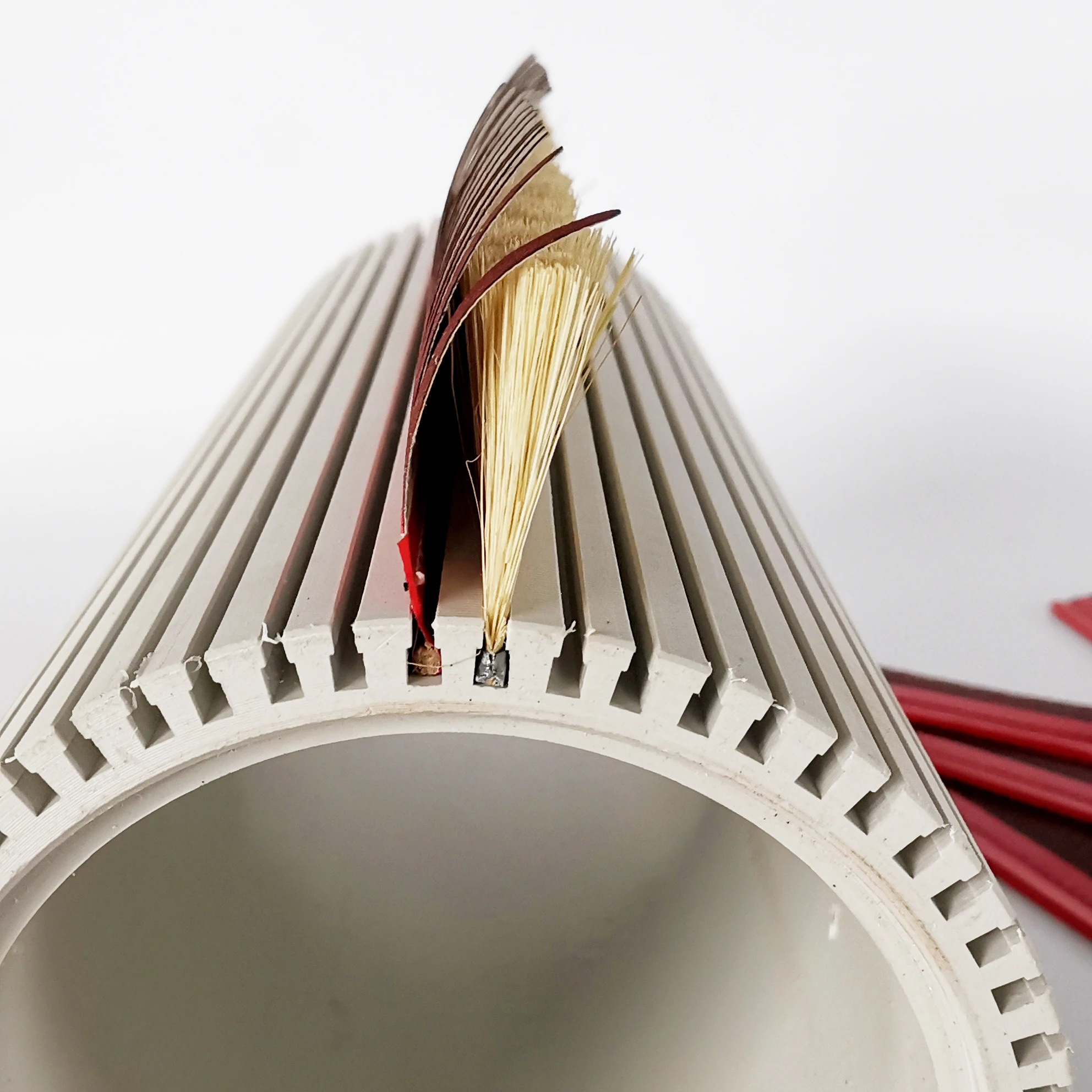 Customized size sisal and sander paper sand jewelry furniture brush polish brush