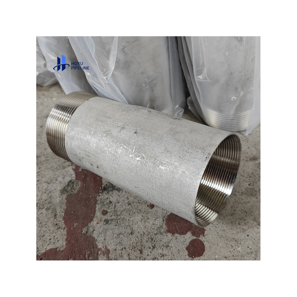 Promotional Various Stainless Steel Nipple Screw Thread Pipe Fittings Coupling Female Male Npt Thread Connect Pipe Fitting