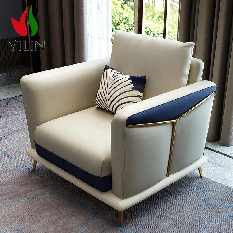 A22 китайский поставщик мебели кожаный секционный диван для гостиной Набор подушек современный дизайн длинный кремовый